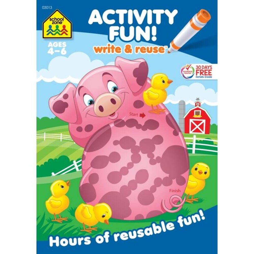 School Zone Activity Fun! Write & Reuse Workbook -- School Zone